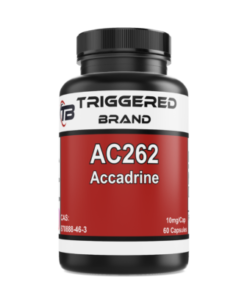 AC262 (Accadrine) 10mg capsules research compound by Triggerd Brand