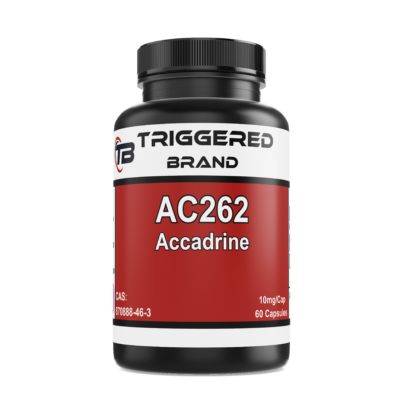 AC262 (Accadrine) 10mg capsules research compound by Triggerd Brand